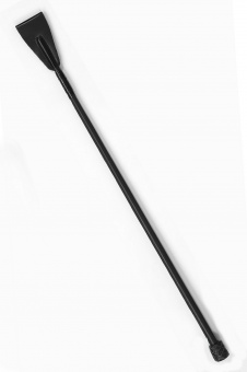 Leder Gerte mit Lederknopf  schwarz 60cm 