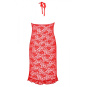 Anais rotes langes Kleid aus Spitze mit Neckholder XL/2XL