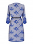 Obsessive Cobaltess Peignoir Kimono | blaue Spitze L/XL